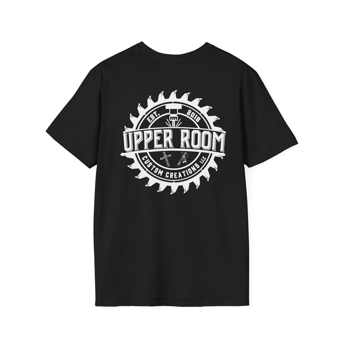 Unisex Softstyle T-Shirt (white logo)