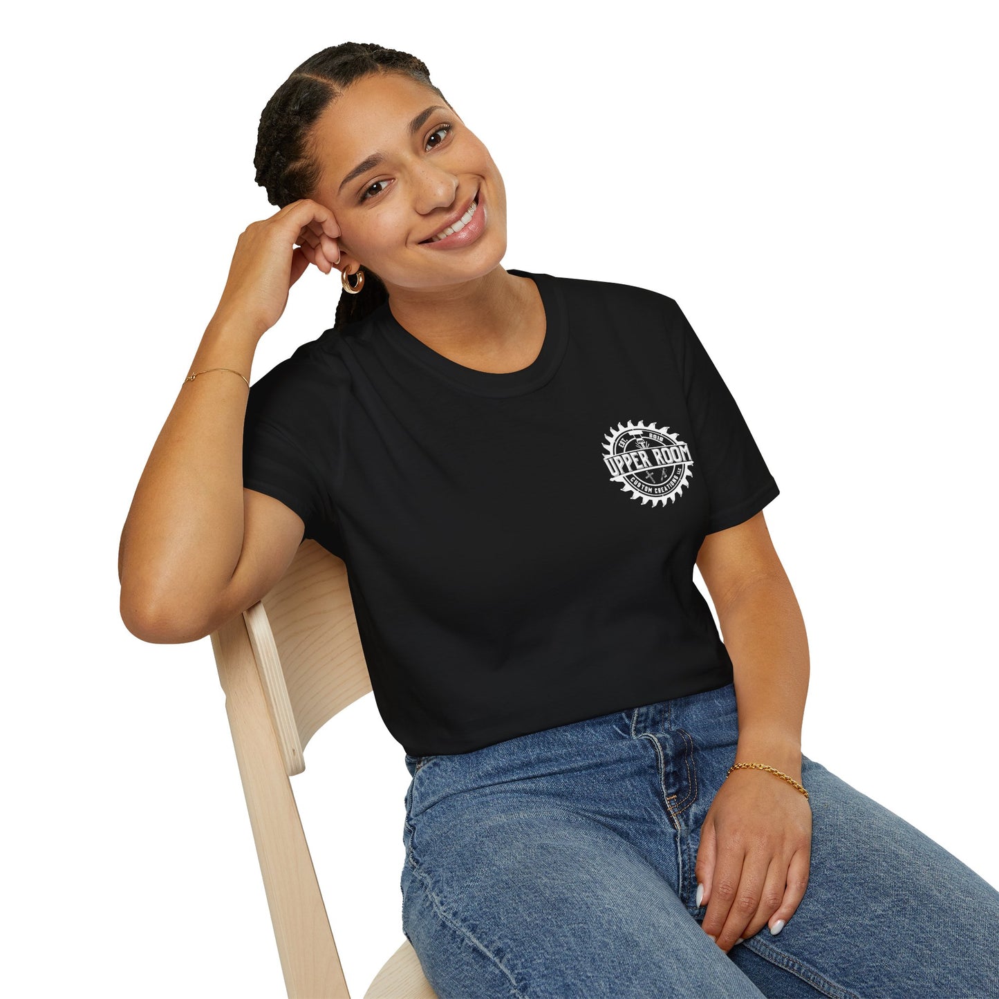 Unisex Softstyle T-Shirt (white logo)