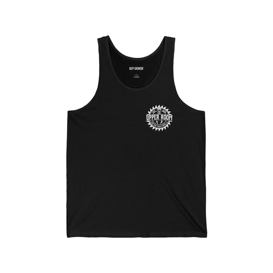 Unisex Jersey Tank - Casual Wear (white logo)