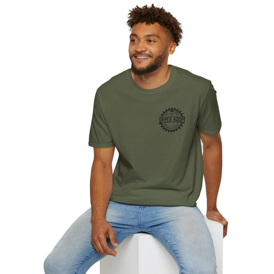 Unisex Softstyle T-Shirt (black logo)