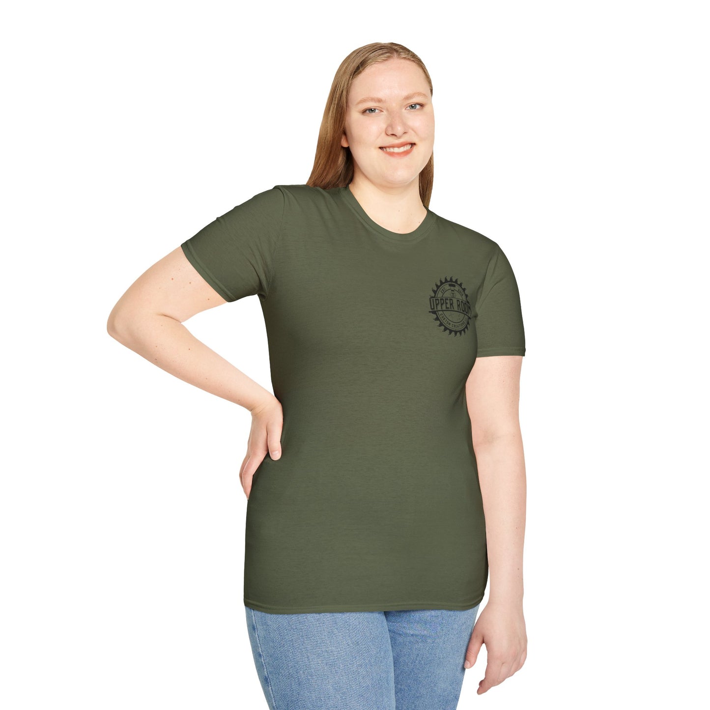 Unisex Softstyle T-Shirt (black logo)